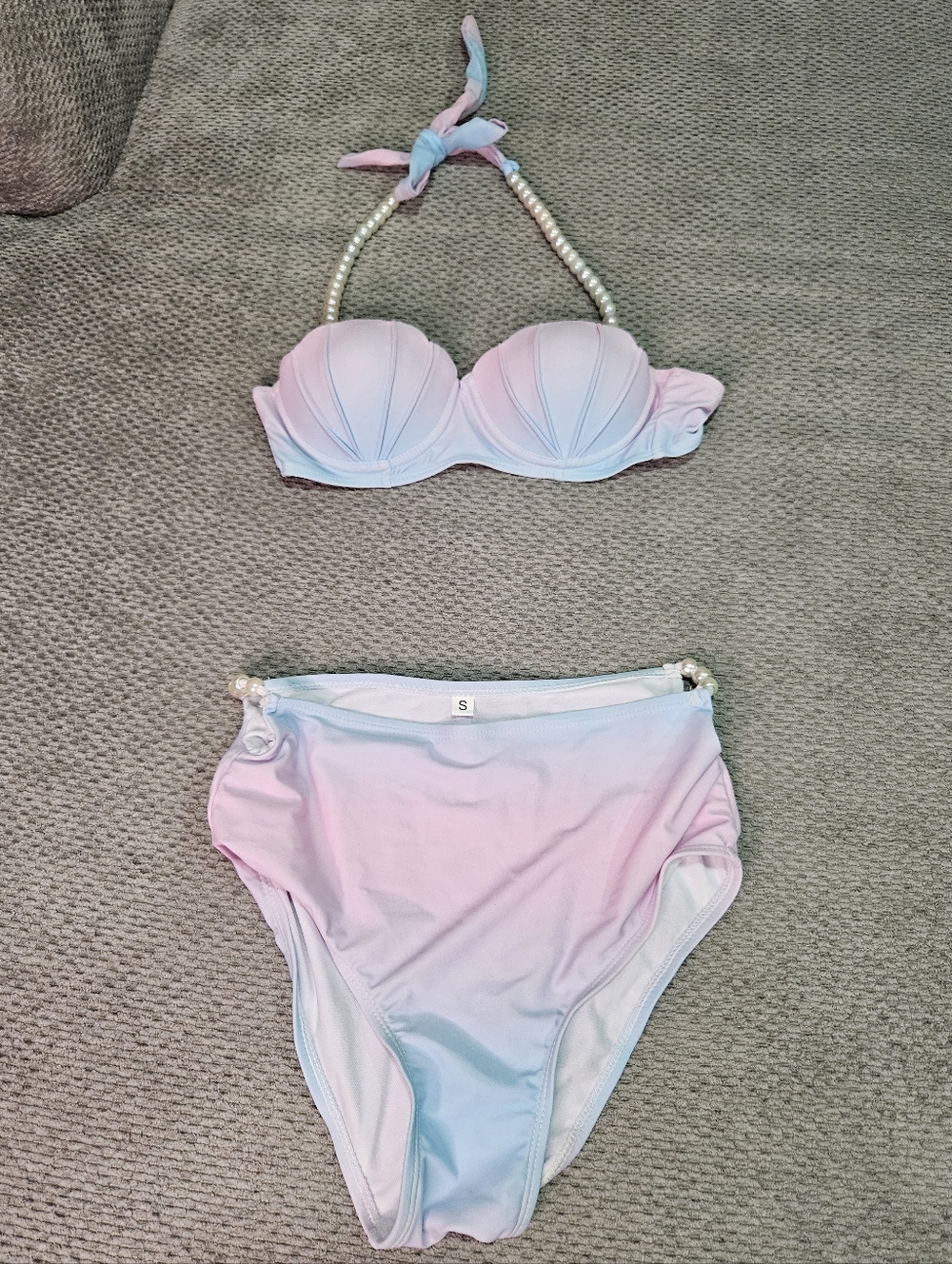 High Waisted Mermaid Style Bikini, Small